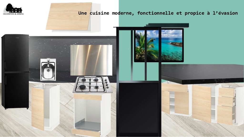 Planche Ambiance Cuisine Evasion Contemporaine by Décoration et Jardins